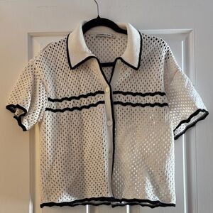 Abercrombie & Fitch Cream Textured Sweater